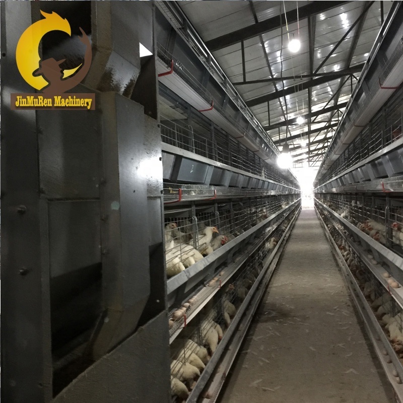 Jinmuren Poultry Farm Equipment Automatic H Type Layer Chicken Cage