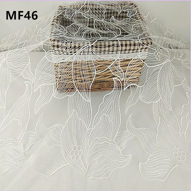 competitive price exquisite polyester silk high-end lace embroidery net fabric for wedding dress evening gown