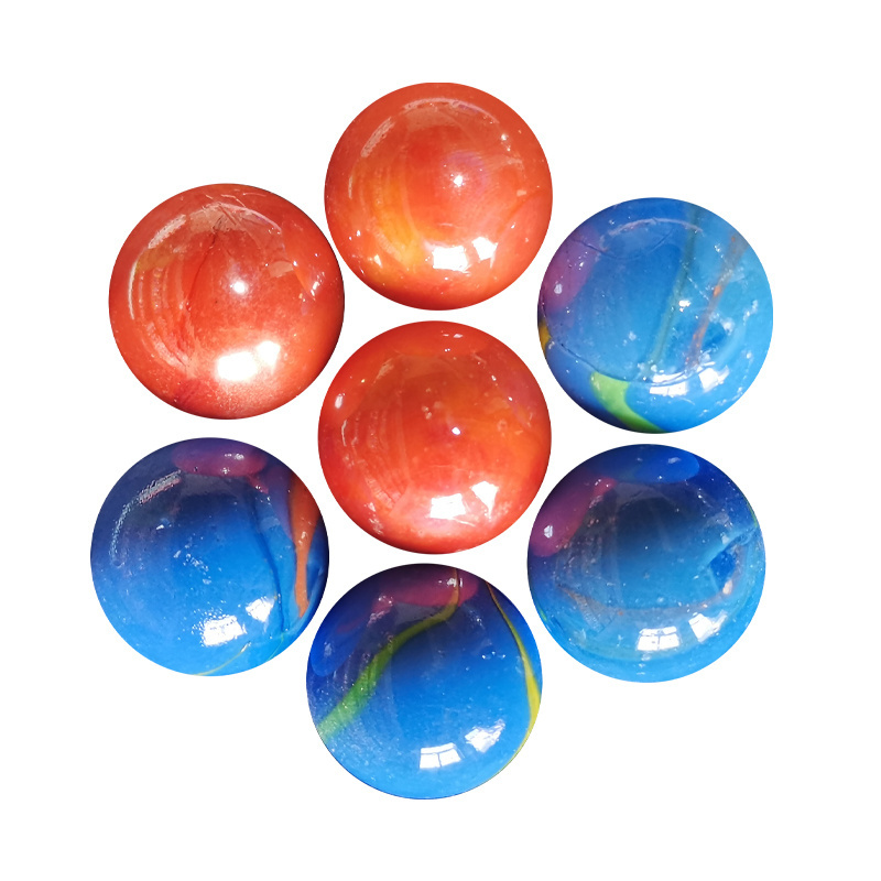 Children Toys Glass Marbles Fluorescence Pebbles Glowing in The Dark Glass Solar System 3d Glass Crystal Ball