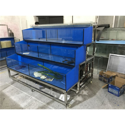 Modern Custom Aquarium Giant Fish Tanks Vertical Big Salt Water Large Aquarium Commercial Glass Fish Tank