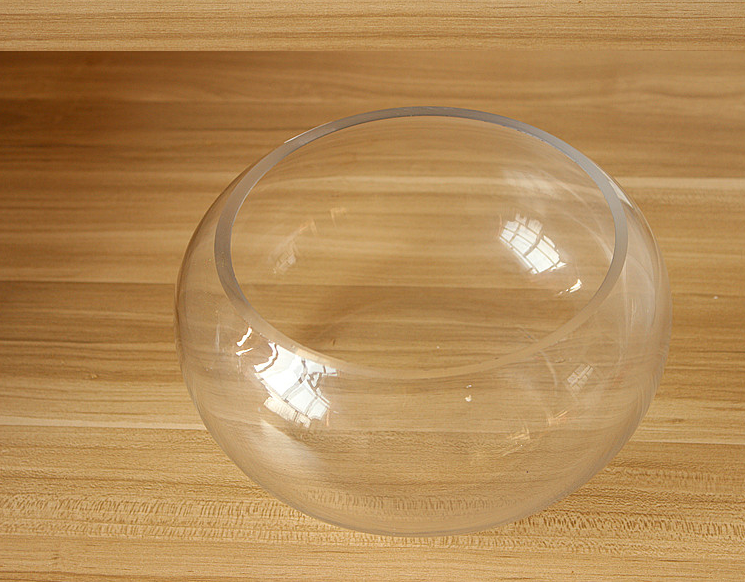 High Quality Desktop Multi-shaped Clear Mini / Large Glass Fish Bowl