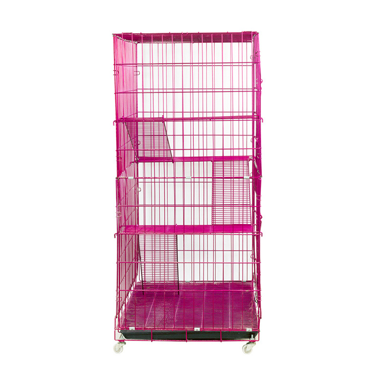 Luxury Big Fashion Popular 4 3 Tier Large Stackable Outdoor Cat Cage Indoor For Large Cats