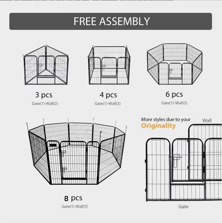 Dog Run Large Outdoor Pet Metal High Quality 6Ft Dog Kennels Cage