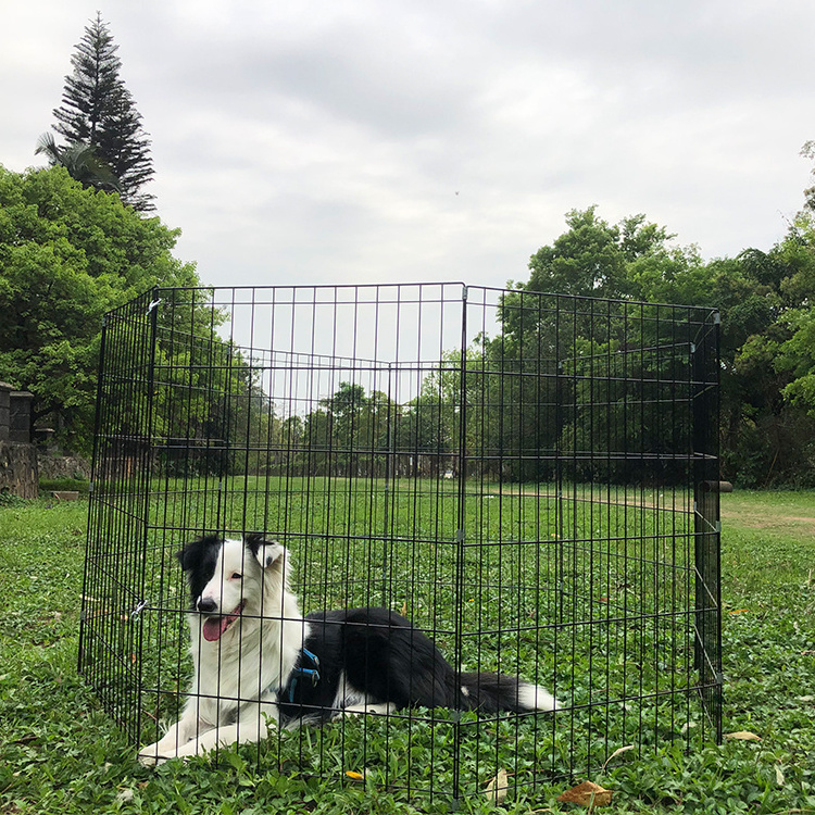 Garden Pet Outdoor Large Metal Portable Foldable Dog Fence For Dogs