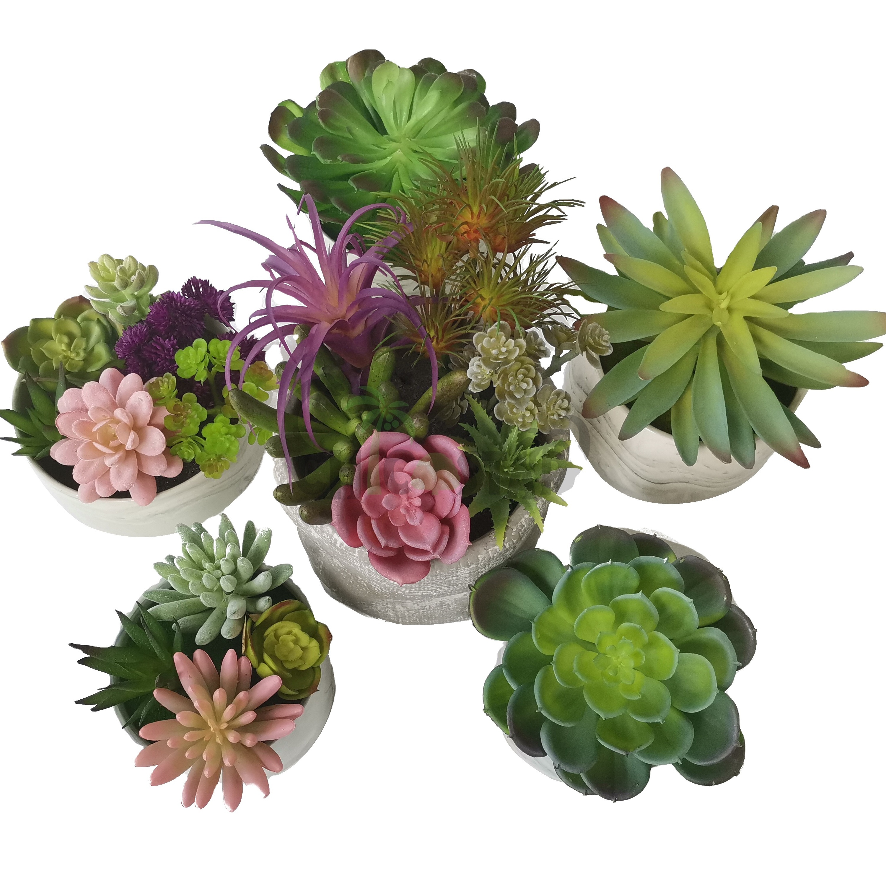 New factory price real touch artificial succulent plants for indoor decoration artificial succulents