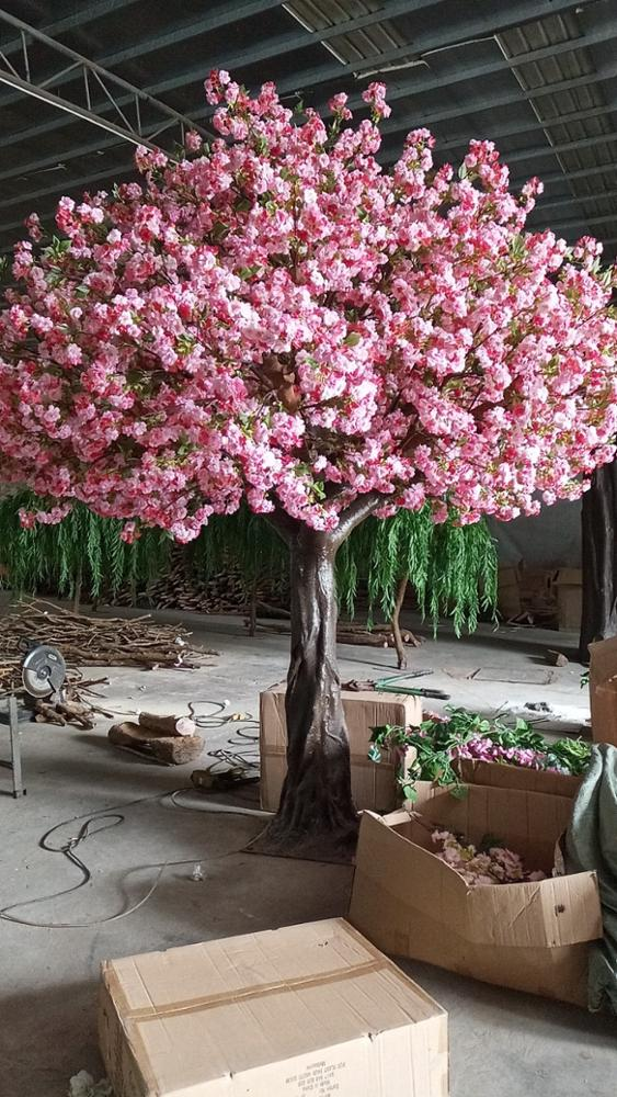 High density of artificial cherry blossom tree/ sakura flower tree  for wedding events decoration