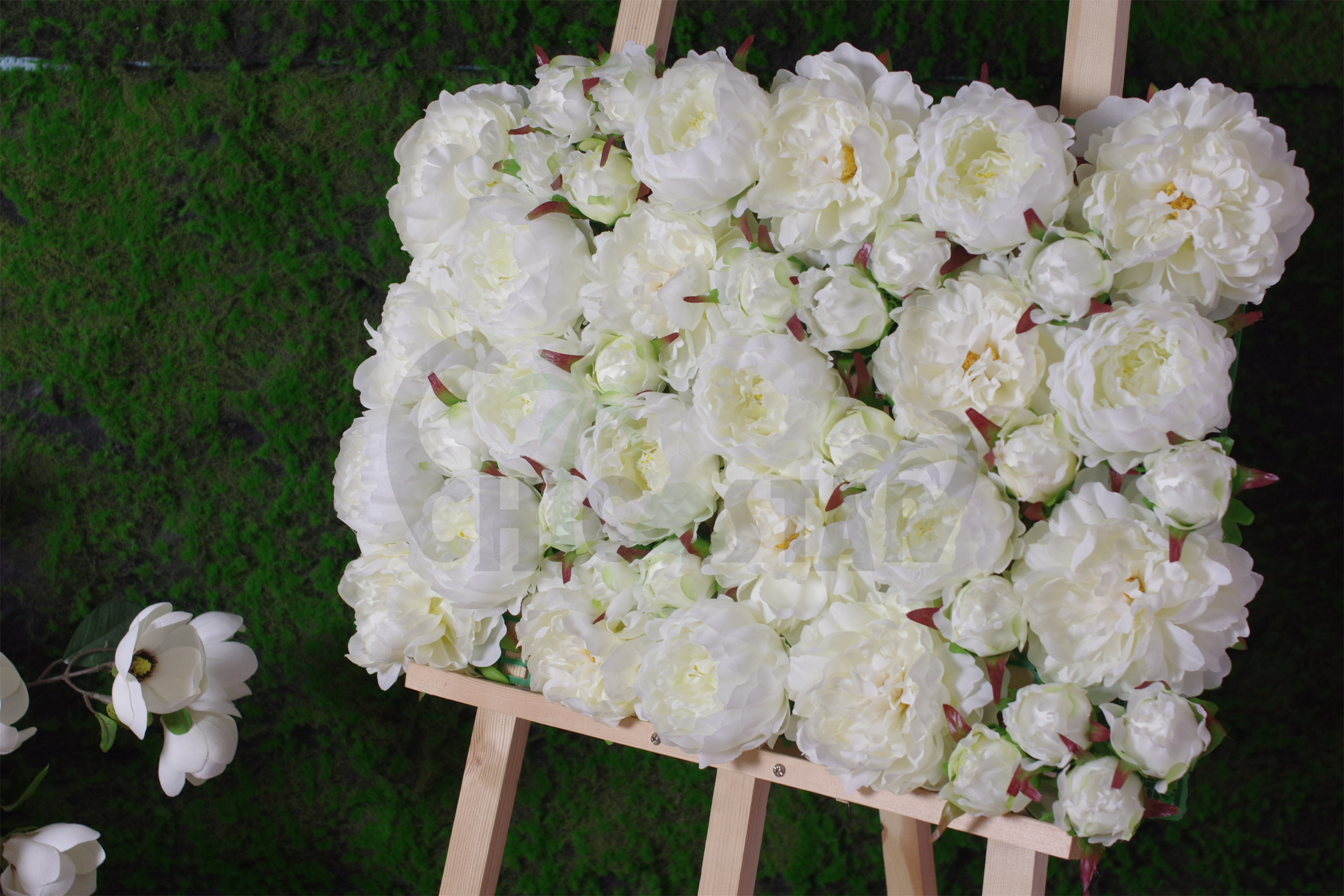 Factory wholesale  Hydrangea flower wall panels backdrop flowers wall wedding decor artificial flower wall panel