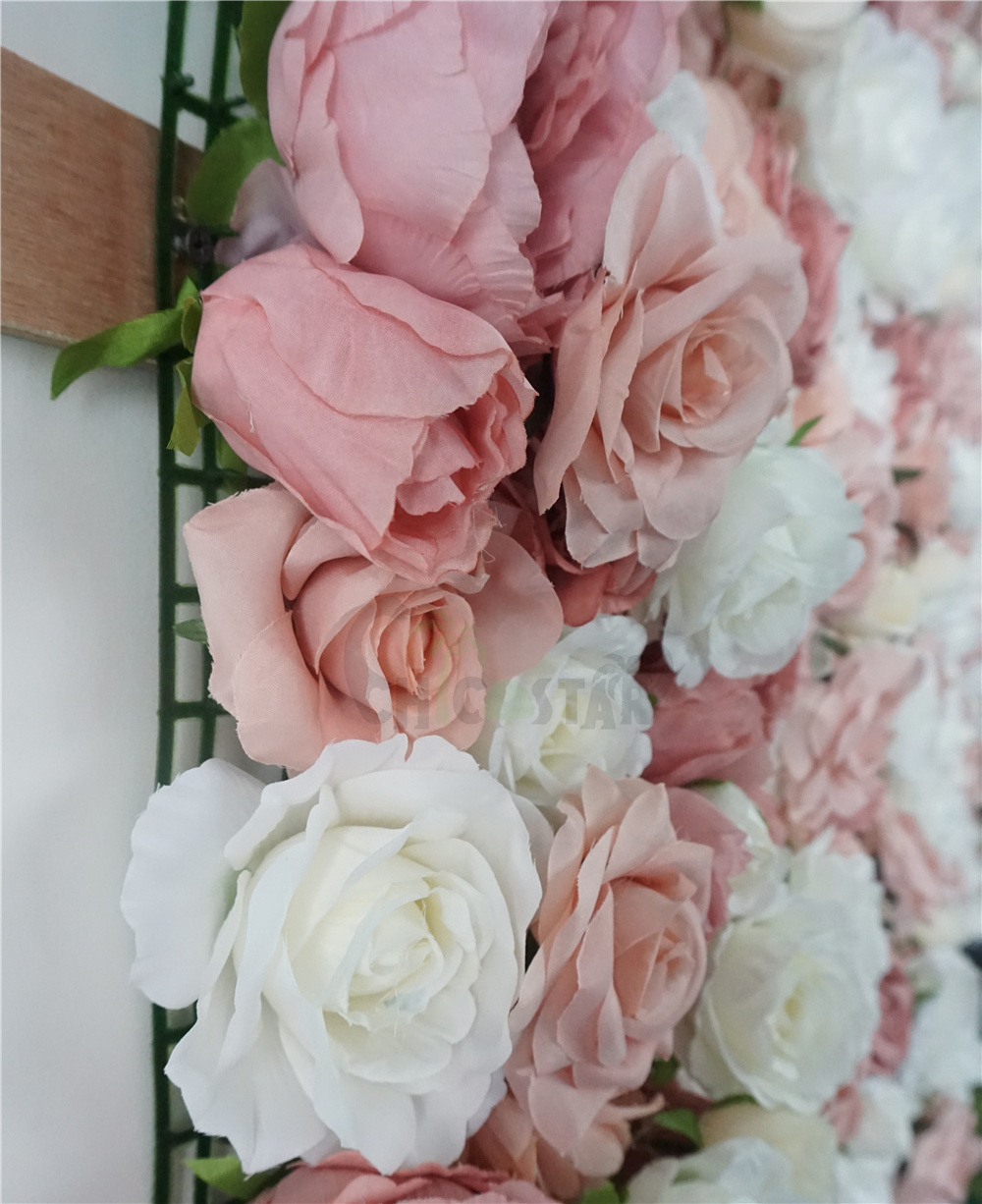 silk rose salon tropical artificial peach and pink competitive price panel for party wedding 3d flower wall decals