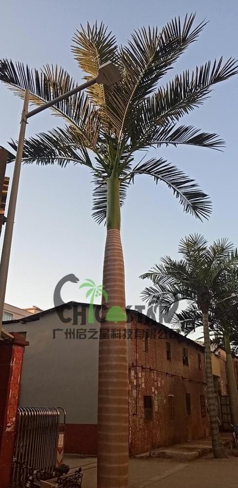 wholesale Indoor evergreen tropical big trees artificial / outdoor decoration large coconut king artificial palm tree