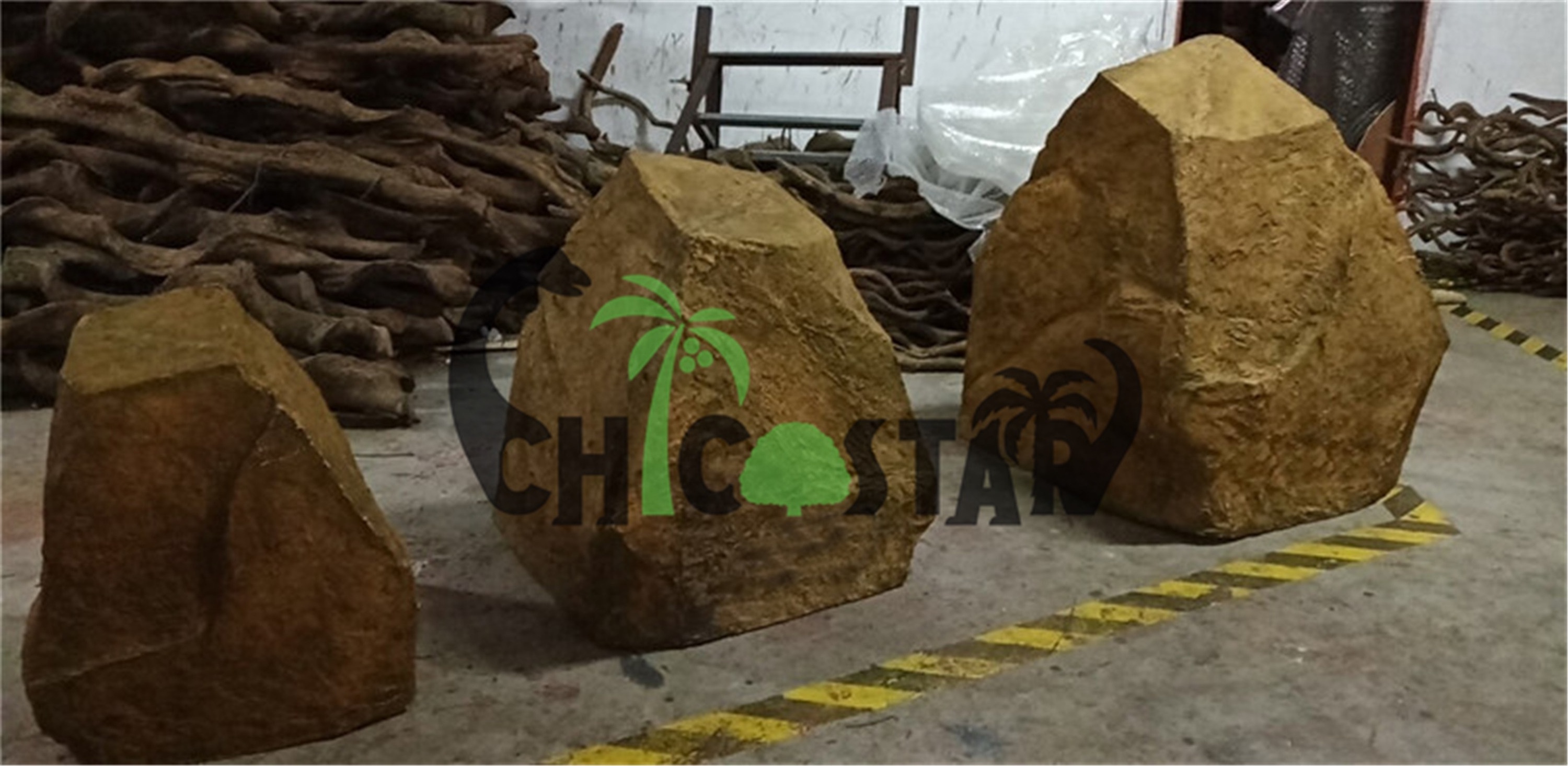 park garden decoration landscape fiberglass stone/ artificial landscape stone rock