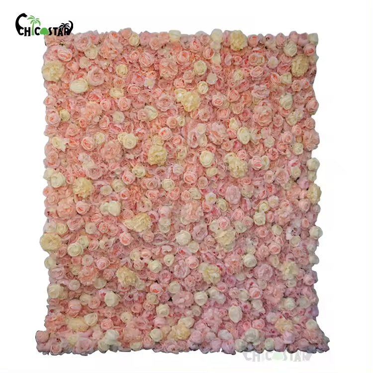 Flower Wall Cloth Background 3D 5D Fabric Flower Wall