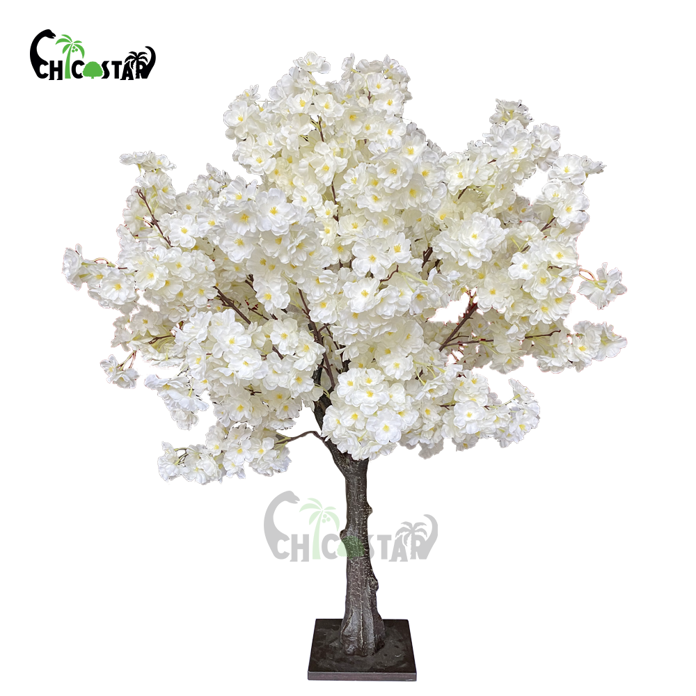 Realistic Japanese White Blossom Tree Branches Artificial Cherry Blossom Tree Decoration Wedding Center Pieces Tree