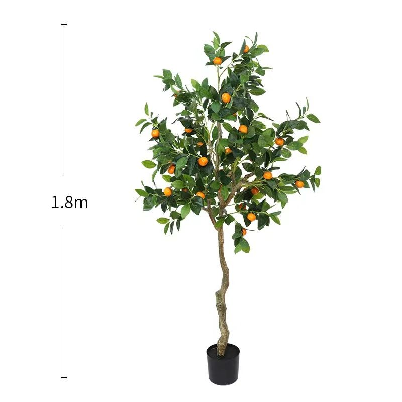 Customized Artificial bonsai plants Decoration Kumquat Mandarin Oranges Plant Fruit Artificial Orange Tree