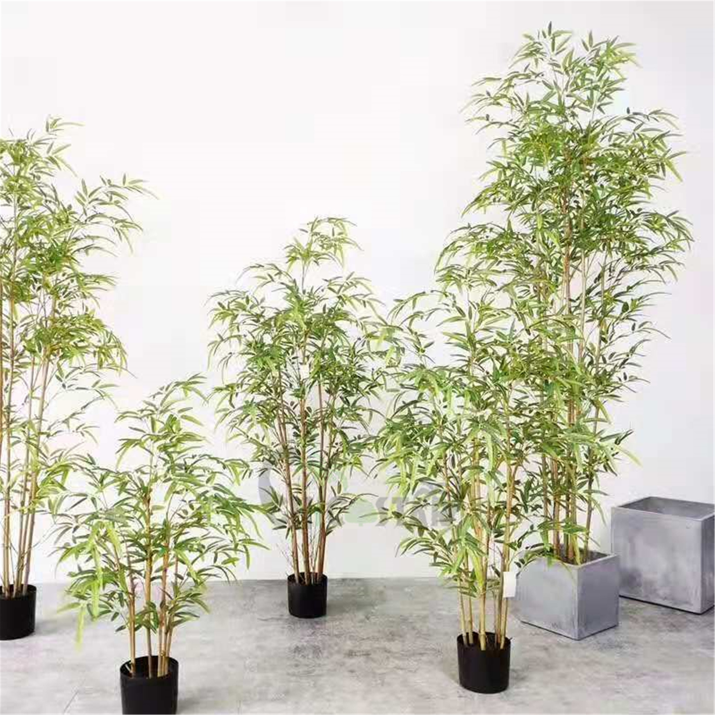 180 cm Factory wholesale with the basin nature wood bamboo plants outdoor artificial plants tree bamboo artificial bamboo tree