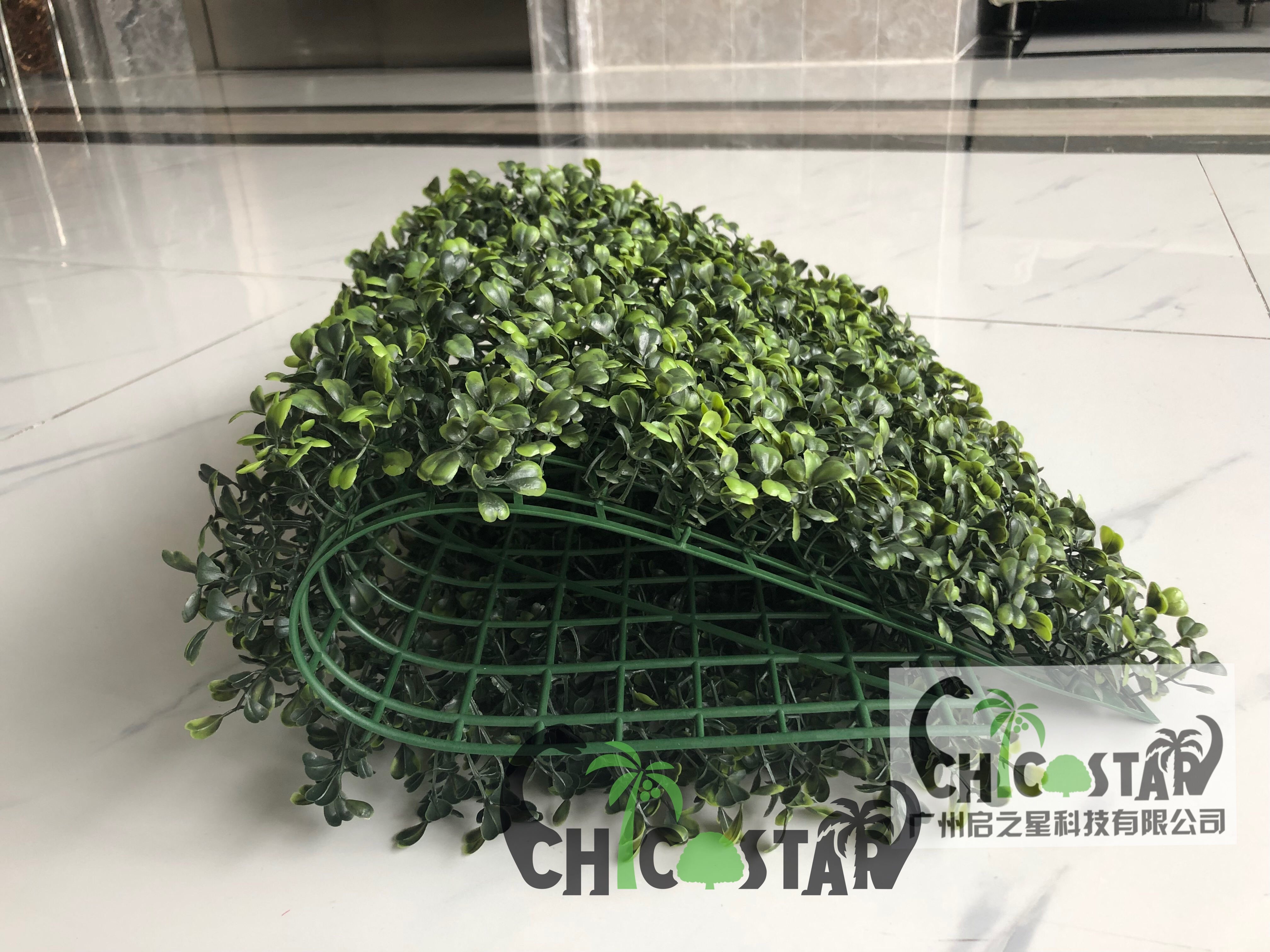 High quality UV artificial plants vertical green milano grass wall boxwood mats