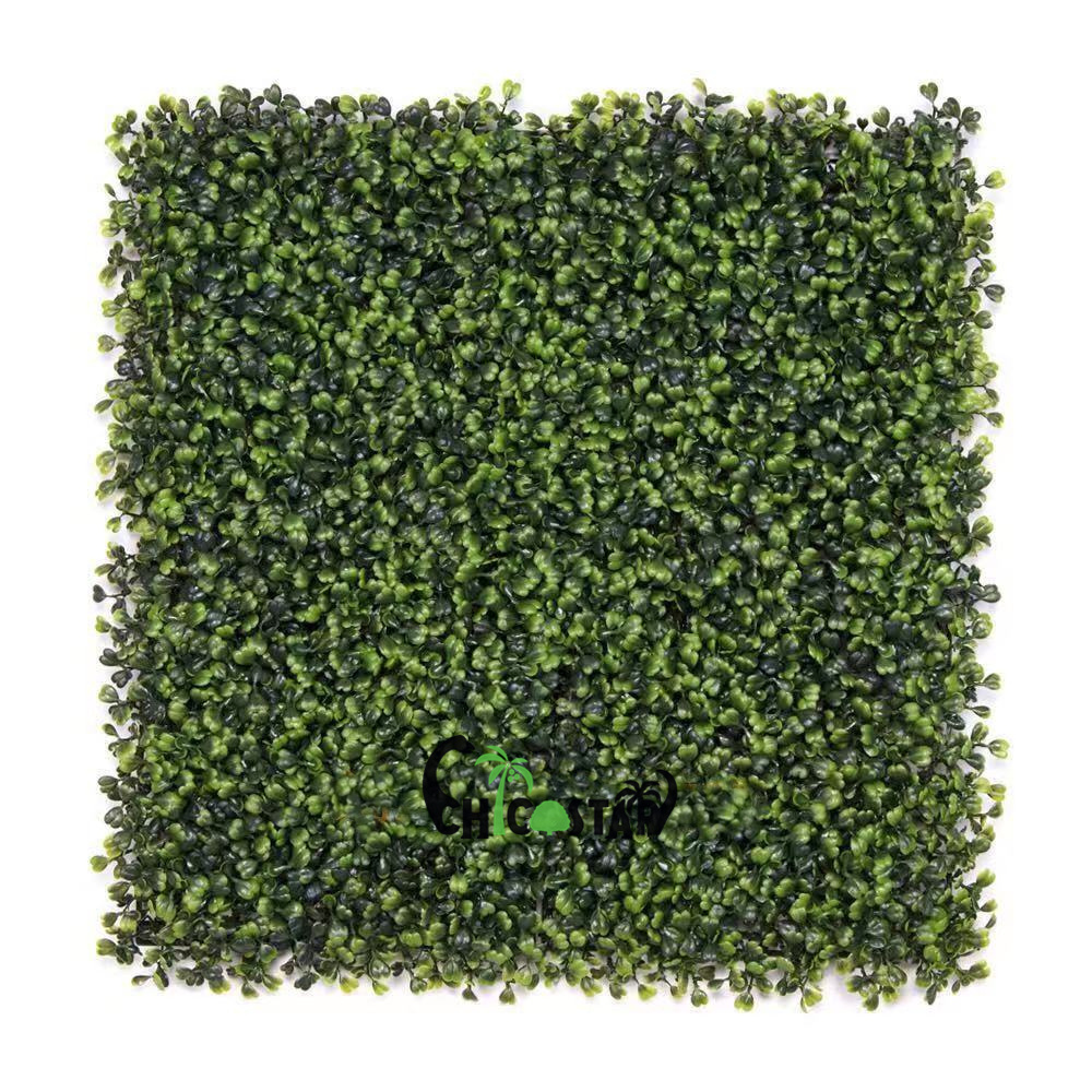 High quality UV artificial plants vertical green milano grass wall boxwood mats