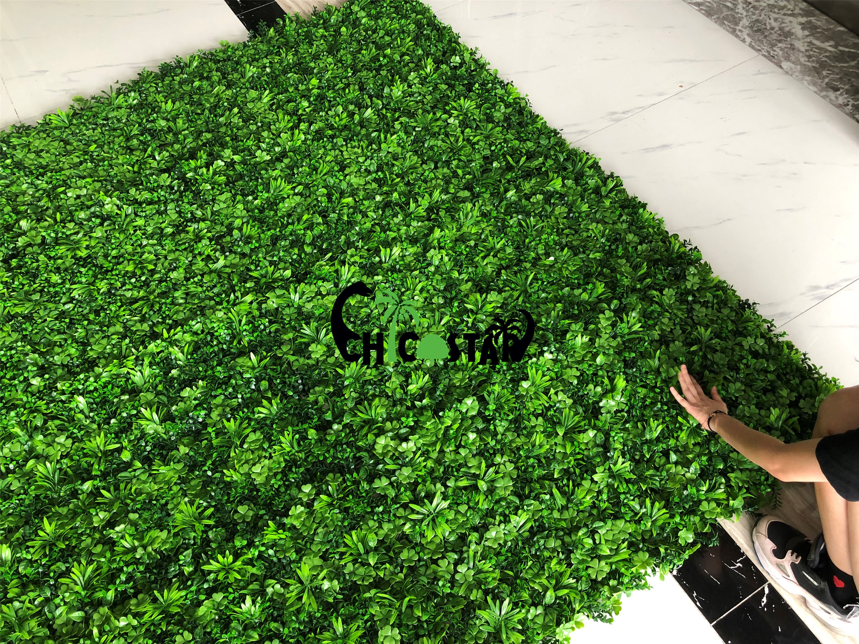 Garden Backyard Home Backdrop Decor Simulation green Grass Artificial Lawn Boxwood Hedge Wall Panels