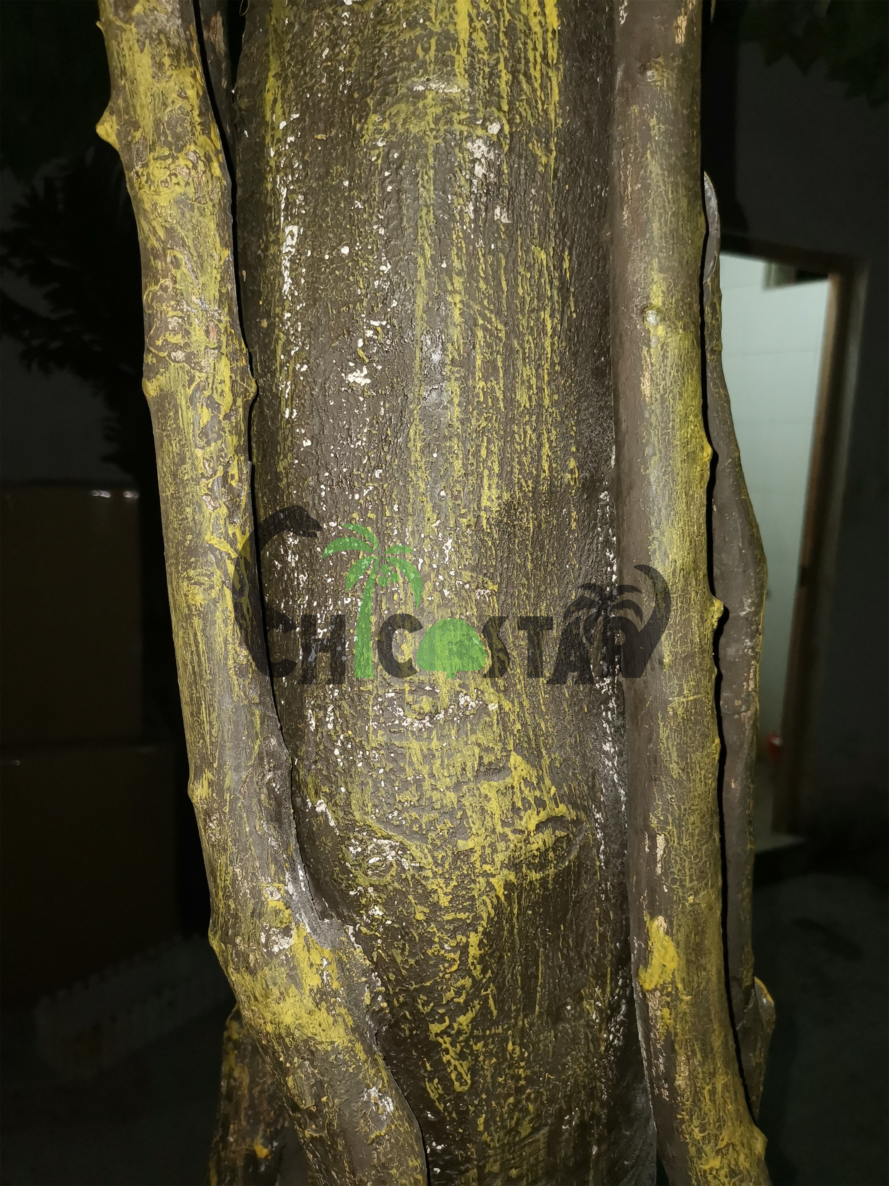 wholesale home decorative artificial wooden tree / large articicial indoor ficus tree green artificial banyan tree