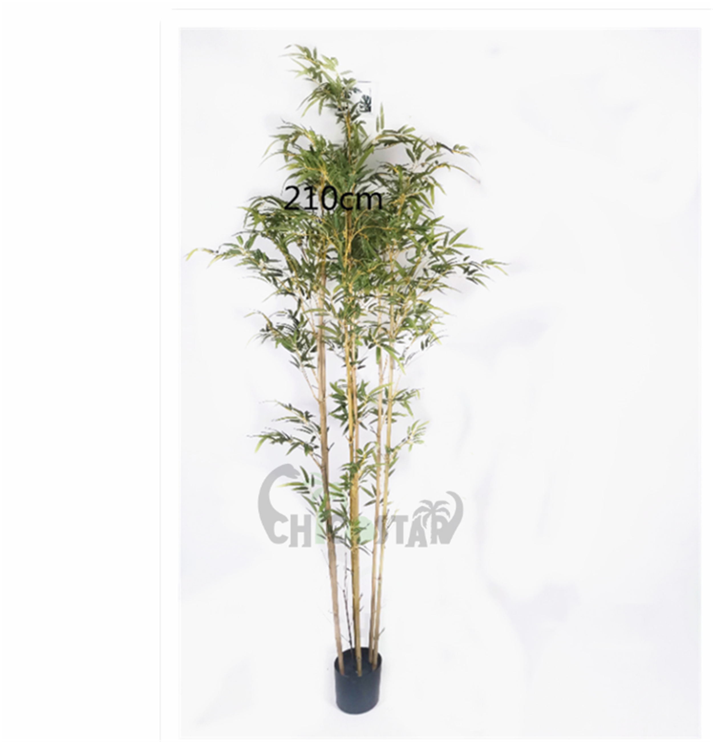 180 cm Factory wholesale with the basin nature wood bamboo plants outdoor artificial plants tree bamboo artificial bamboo tree