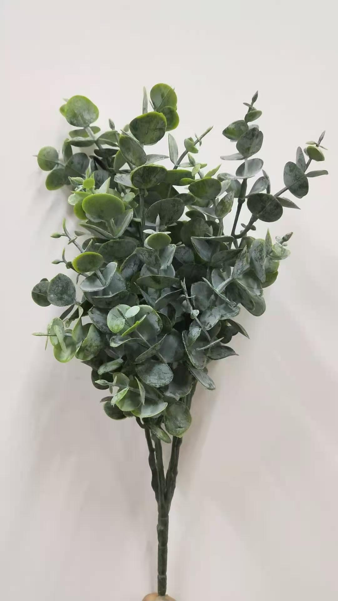 Artificial Dusty Eucalyptus Stems Plants Greenery Branches Plants Rustic Farmhouse Plants Bathroom Counter Kitchen Decorations