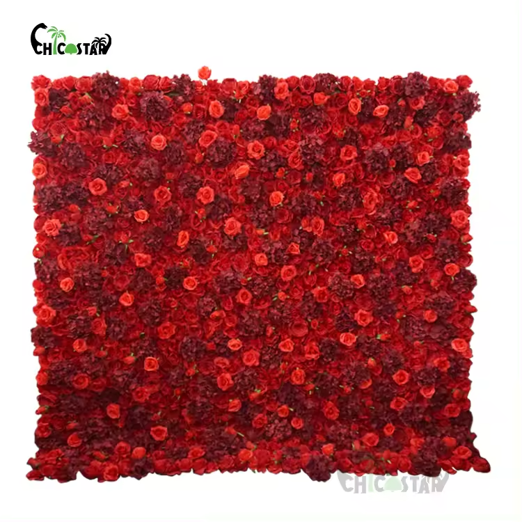 Panel Plant Purple Flower Wall Backdrop Flower Row Flower Wall For Wedding