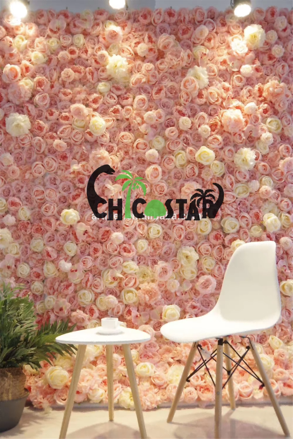 Flower Wall Cloth Background 3D 5D Fabric Flower Wall