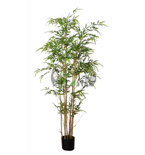 180 cm Factory wholesale with the basin nature wood bamboo plants outdoor artificial plants tree bamboo artificial bamboo tree