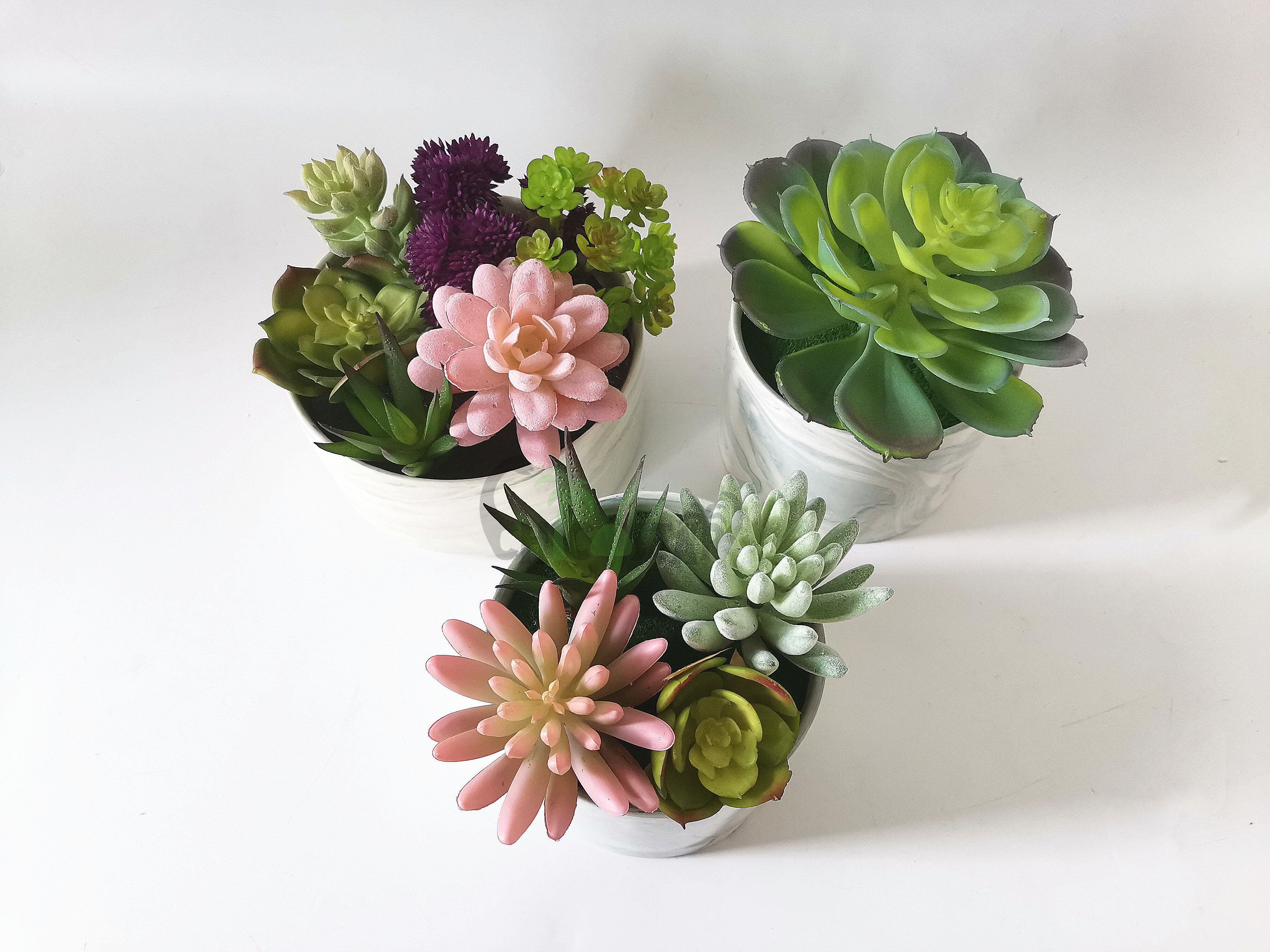 New factory price real touch artificial succulent plants for indoor decoration artificial succulents