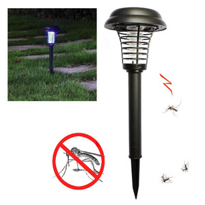 Outdoor Yard Garden Solar Powered UV Mosquito Insect Pest Killer Lawn Light Lamp