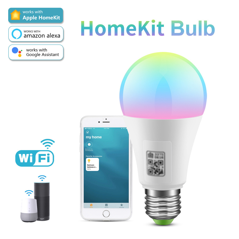 9W Dimmable Apple Homekit Cozylife Smart LED Bulbs Alexa Google Siri Voice Control RGB CCT Color Changing Music LED Light bulbs