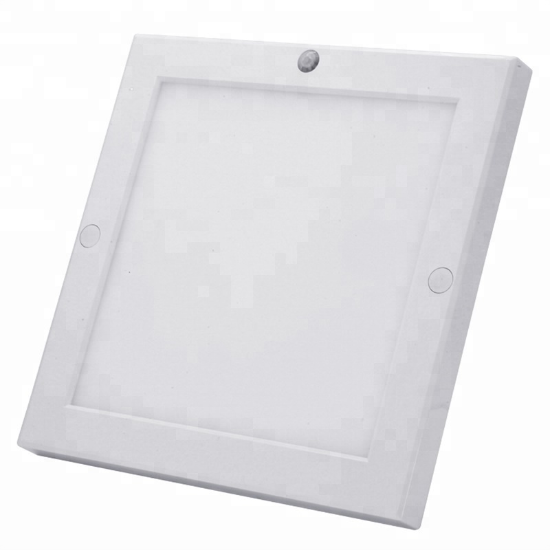 LED Panel Light PIR Motion Sensor Body Detector Ceiling 18W  Surface Mounted Lights square Flush Mount Light For Stairs Depot Ba