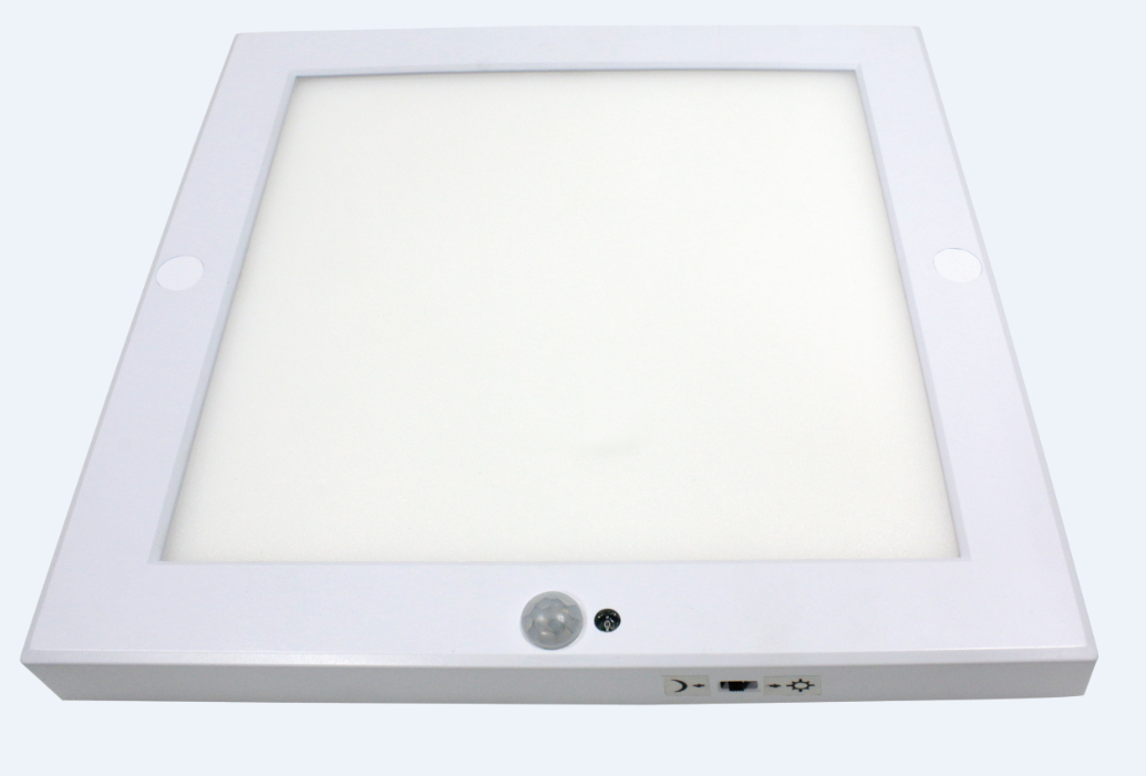 LED Panel Light PIR Motion Sensor Body Detector Ceiling 18W  Surface Mounted Lights square Flush Mount Light For Stairs Depot Ba