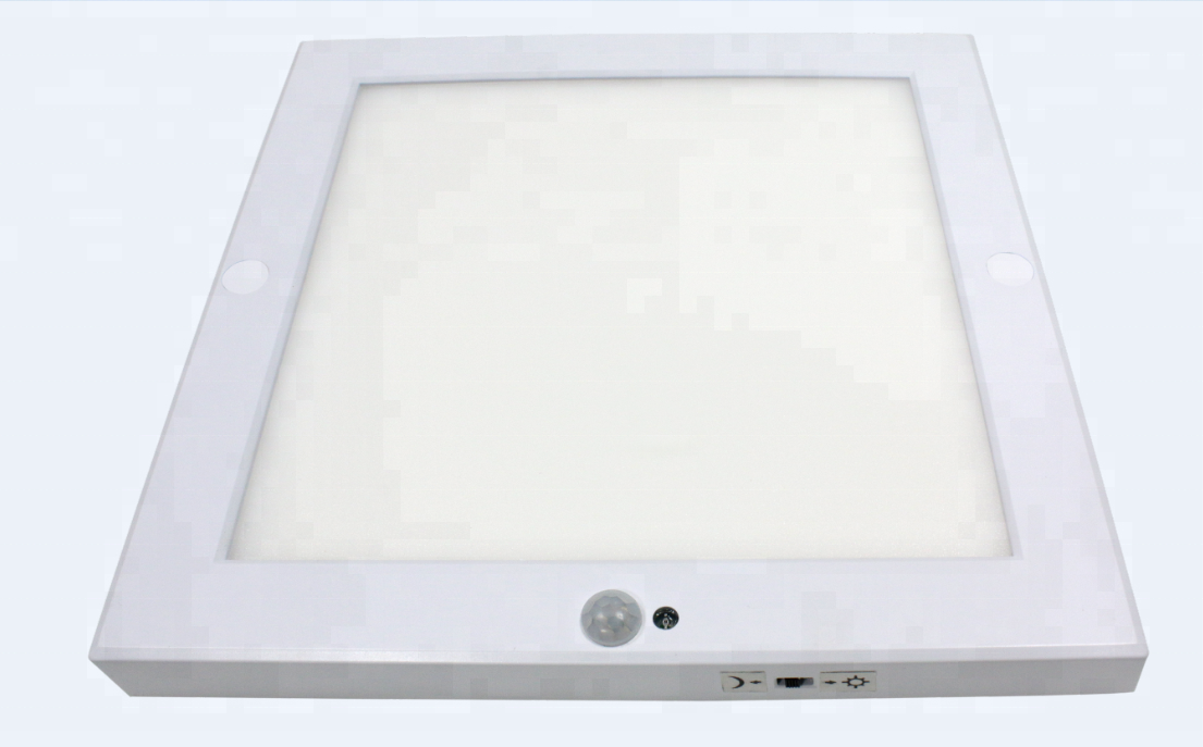 LED Panel Light PIR Motion Sensor Body Detector Ceiling 18W  Surface Mounted Lights square Flush Mount Light For Stairs Depot Ba