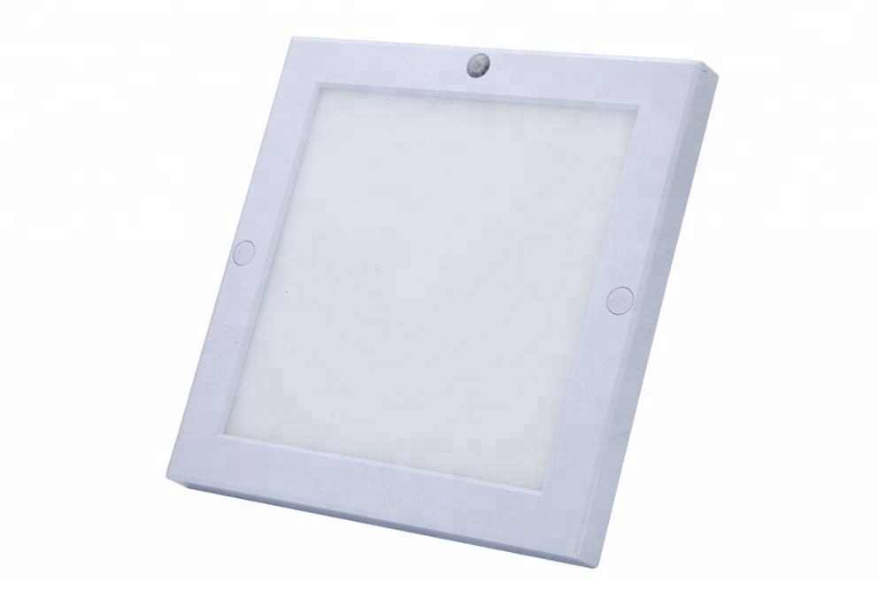 LED Panel Light PIR Motion Sensor Body Detector Ceiling 18W  Surface Mounted Lights square Flush Mount Light For Stairs Depot Ba