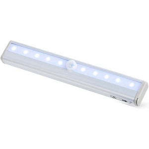 aluminum 10LEDs PIR LED night light battery powered motion sensor led under cabinet light