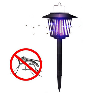 Insect-trap light solar rechargeable bug zapper fly killer 360 degree mosquito killer lamp