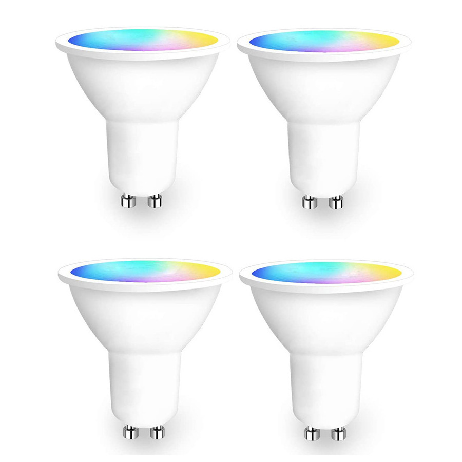 Hot Sale WiFi Tuya APP Control GU10 Smart Bulb RGB Dimmable Smart LED Spot Light Compatible With Siri Google Home Alexa