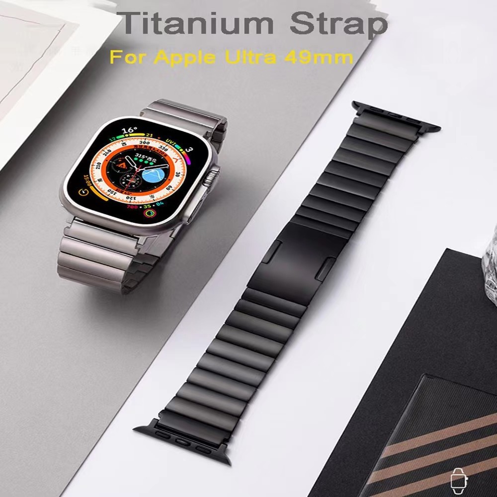 Titanium Metal Band for Apple Watch Series 8/7/6/5 Wrist Strap Replacement Apple Watch Band 41mm 45mm 49mm