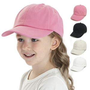 Wholesale 2024 Spring Summer Kids Caps Cotton Twill Babies Sports 6 Panels Girls Boys Infant Baby Baseball Cap Sun Hats Newest