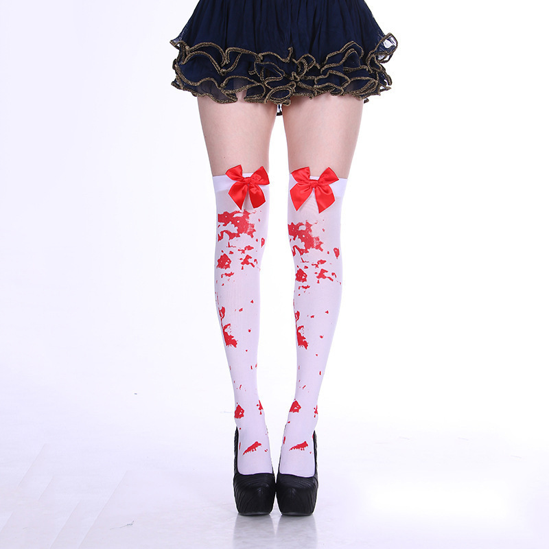 Skull Bat Gothic Dark Long Sexy Stockings Women spider Harajuku Emo Alternative Tights Lingerie Skin Thigh High Garters Hosiery