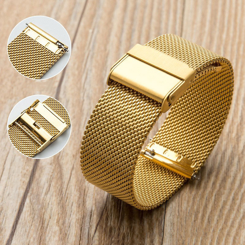 18 20 22 24mm Milanese Watch Band Stainless Steel Braided Metal Mesh Band Switch Lug Quick Release Metal Watch Strap 20mm 22mm