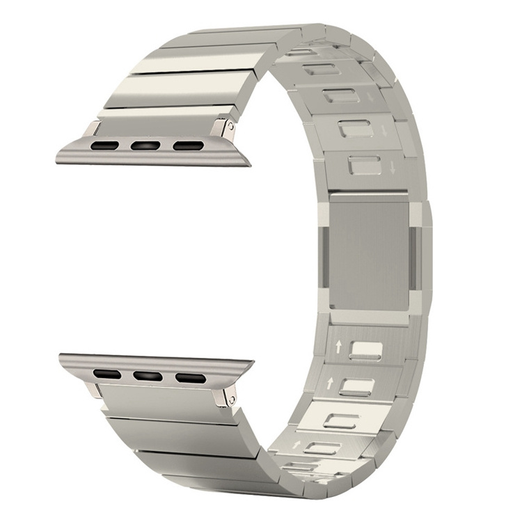 Luxury Stainless Steel Titanium 316L Metal Band Strap For iwatch Ultra Smart Watch Titanium Magnetic Buckle Band