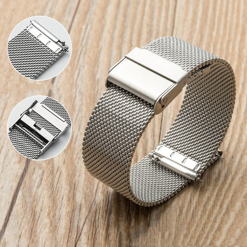 Wholesale 10mm to 24mm Quick Release Metal Mesh Strap Stainless Steel Milanese Loop Watch Bands 16mm 18mm 20mm 22mm 24