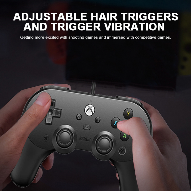 8BitDo Pro2 Wired Controller Gamepad For Xbox Series X Series S Xbox One 360 Windows 10 11