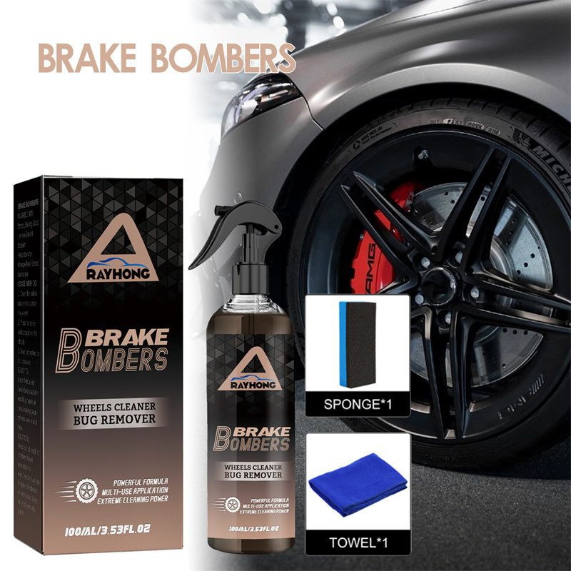 Rayhong brake bombers wheels cleaner bug remover set rust removing wheel polishing products sponge cloth wheel cleaning tools