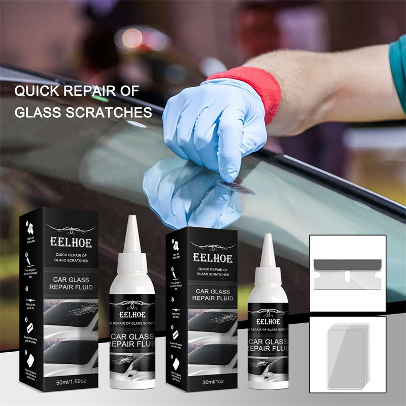 EELHOE car glass repair fluid bull eye moon crescent crack scratch treatment windshield repair kits car window glass repair