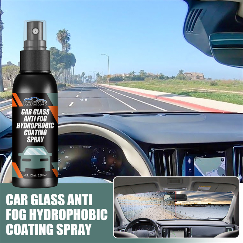 RAYHONG car glass anti fog hydrophobic coating spray strong hydrophobic waterproof antifouling anti fog spray for car glasses