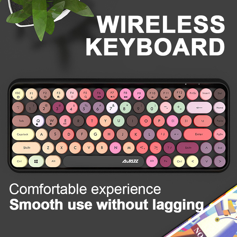 308i retro magic punk chocolate button wireless keyboard instruments for macbook ipad 11 pro ios windows android laptop computer