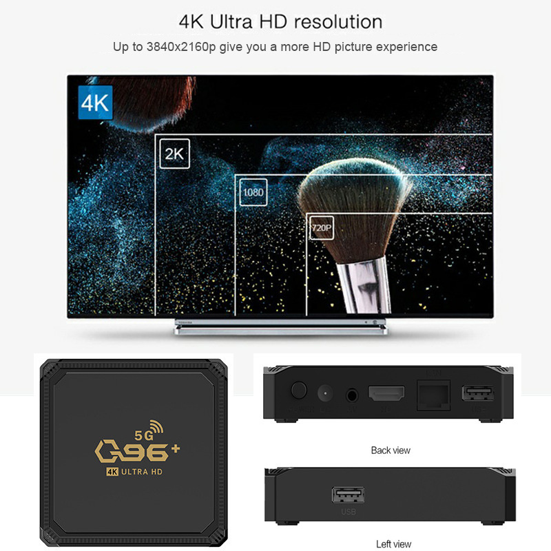 Q96+ 5G full hd xxxl tv movies android set top box shenzhen sex movies live tv box 128gb 2021 digital network player tv top box