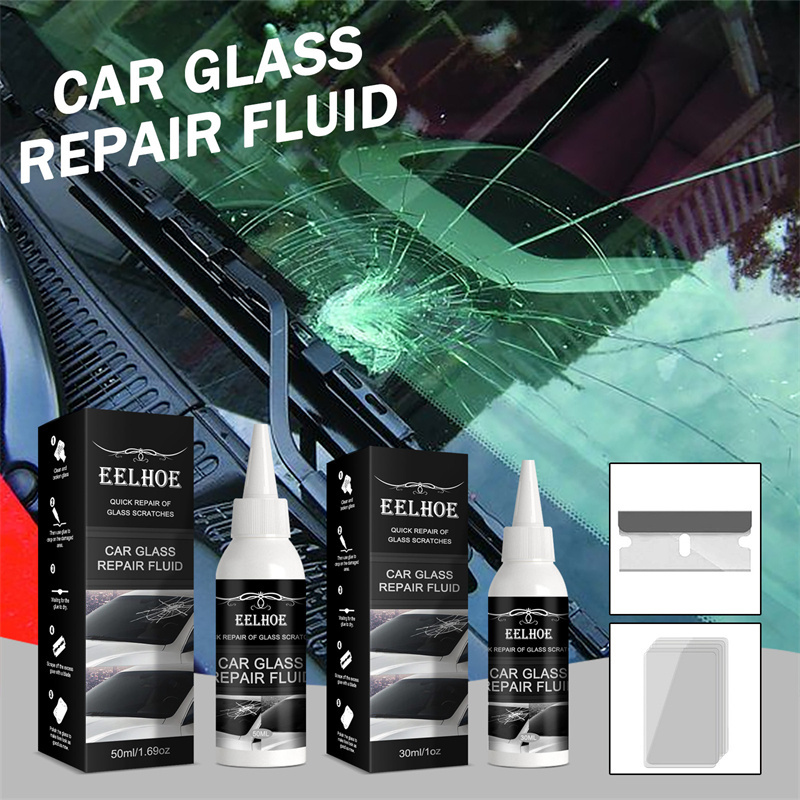 EELHOE car glass repair fluid bull eye moon crescent crack scratch treatment windshield repair kits car window glass repair